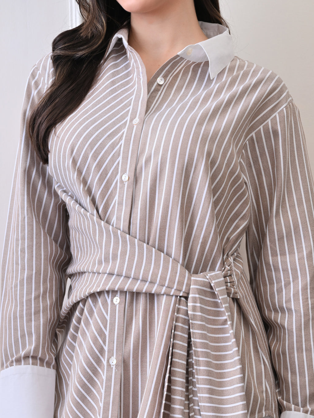 Ikonic klaer Cotton Printed Long Sleeves Relaxed Fit Grey Shirt